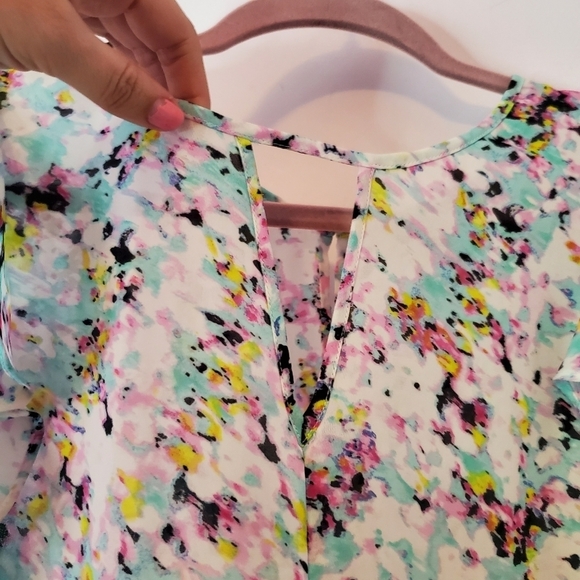 I Heart Ronson Large Work Office Blouse Ruffles - Picture 2 of 14